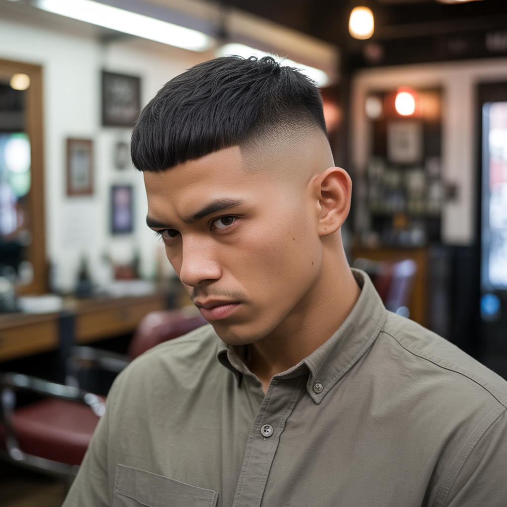 15 Bold Temple Fade Styles You Need to Try 12 Temple Fade with Caesar Cut