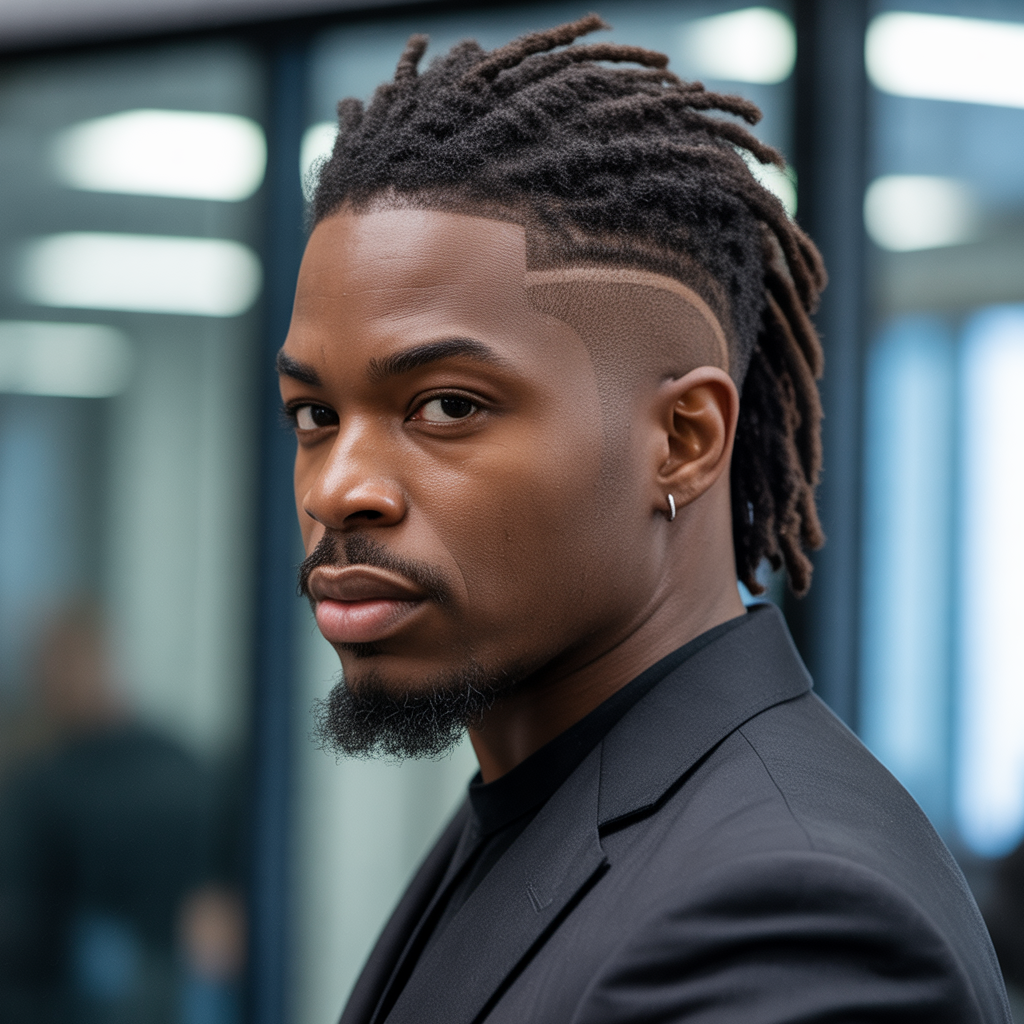 15 Bold Temple Fade Styles You Need to Try 7 Temple Fade with Dreads