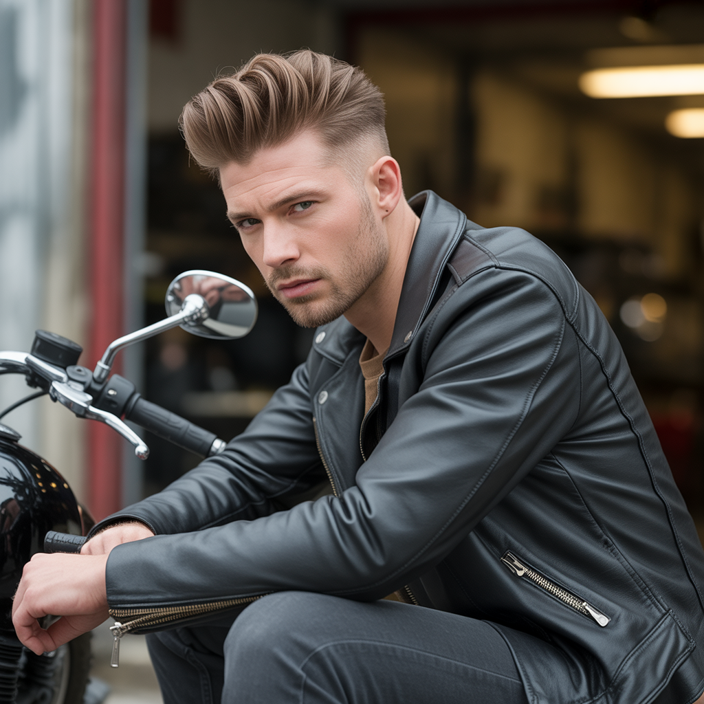15 Bold Temple Fade Styles You Need to Try 10 Temple Fade with Pompadour