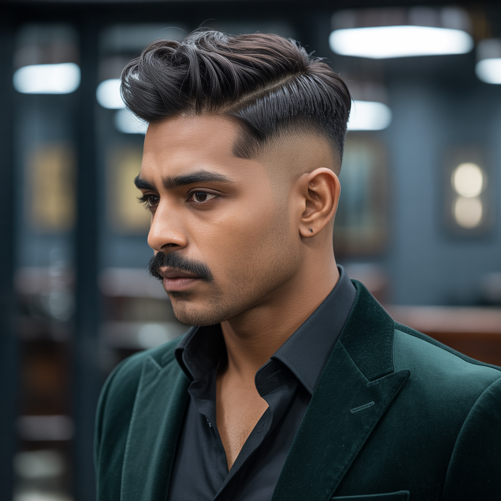 15 Bold Temple Fade Styles You Need to Try 11 Temple Fade with Quiff