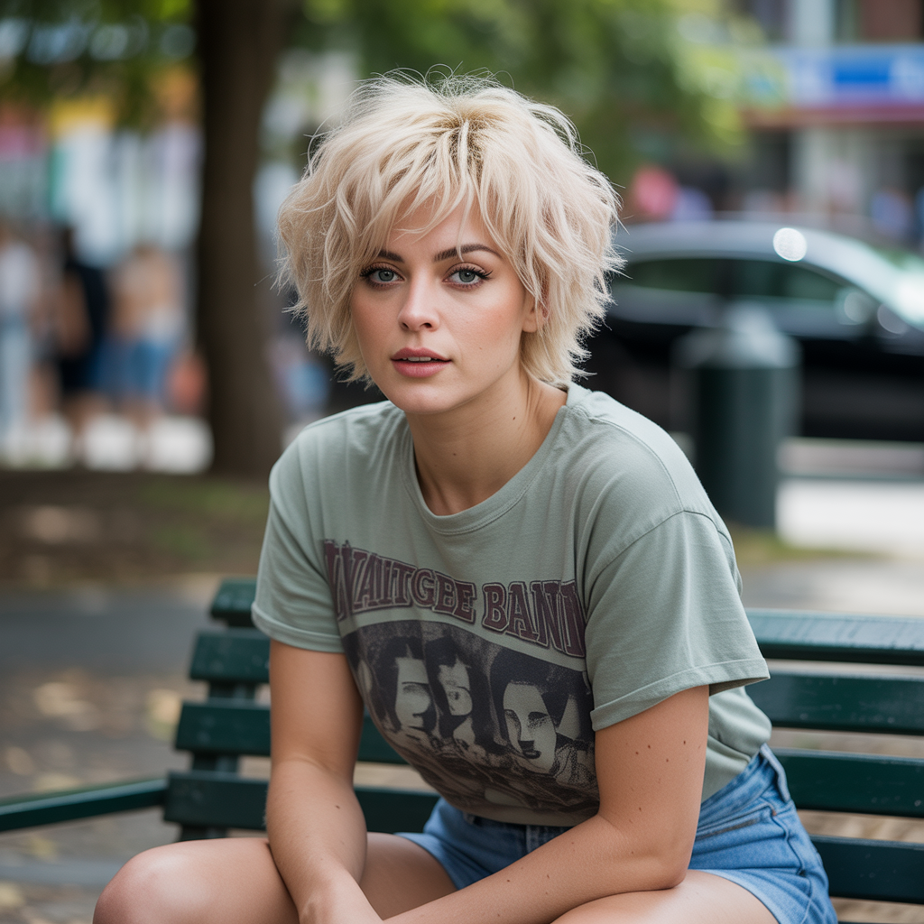 20 Iconic Ways to Rock the 90s Bixie Haircut 3 Textured 90s bixie haircut