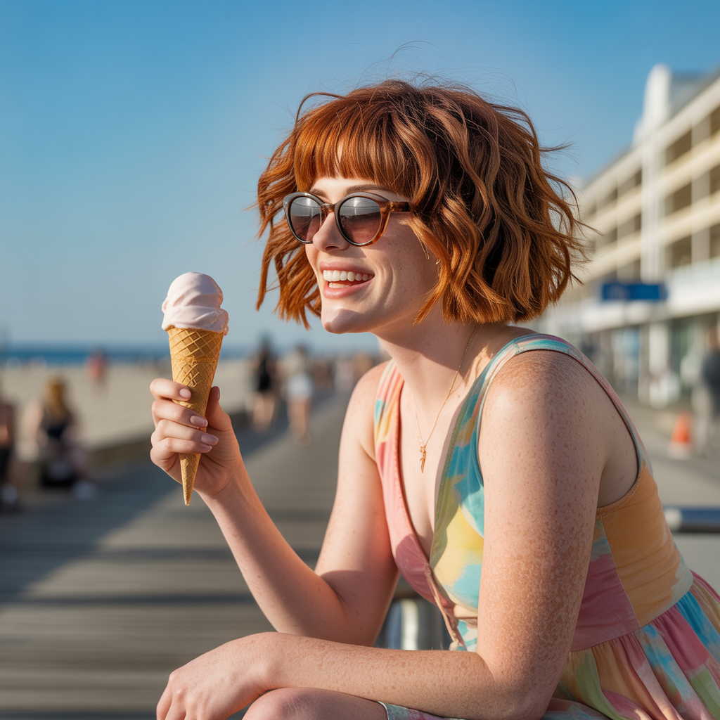 20 Trendy Sun Kissed Beach Hairstyles for Waves, Braids & Buns 7 Tousled Bob for Sun Kissed Beach Hairstyles