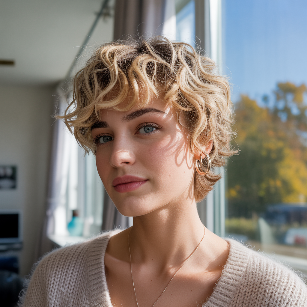15 Stunning Curly Pixie Cut for Women Ideas to Try Now 2 Tousled Pixie with Loose Curls