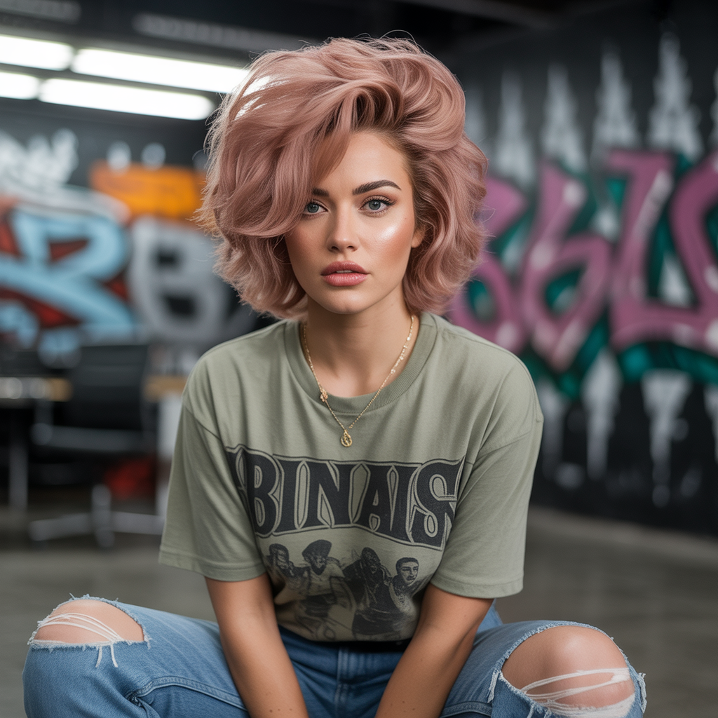 20 Iconic Ways to Rock the 90s Bixie Haircut 17 Voluminous 90s bixie haircut