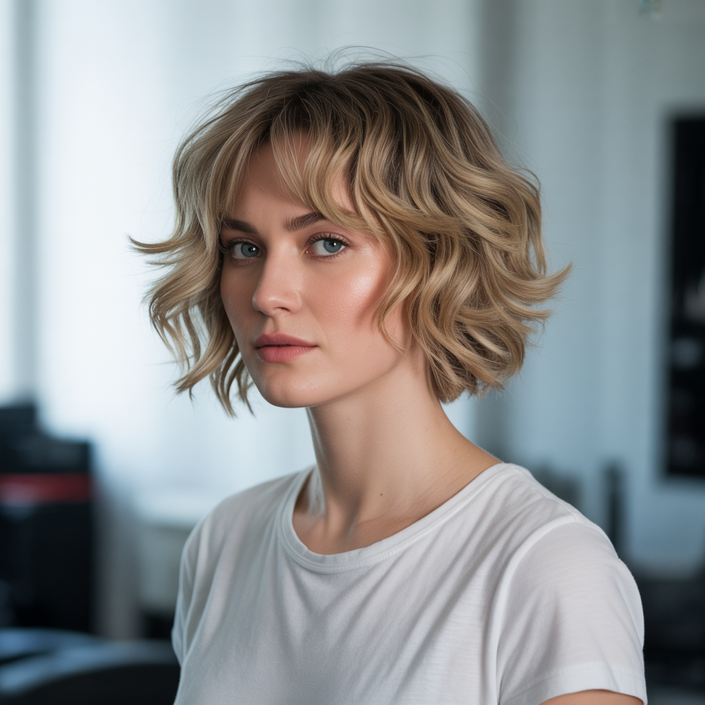 Stunning 20 Short Shag with Bangs Ideas to Inspire You 4 Wavy Short Shag with Bangs