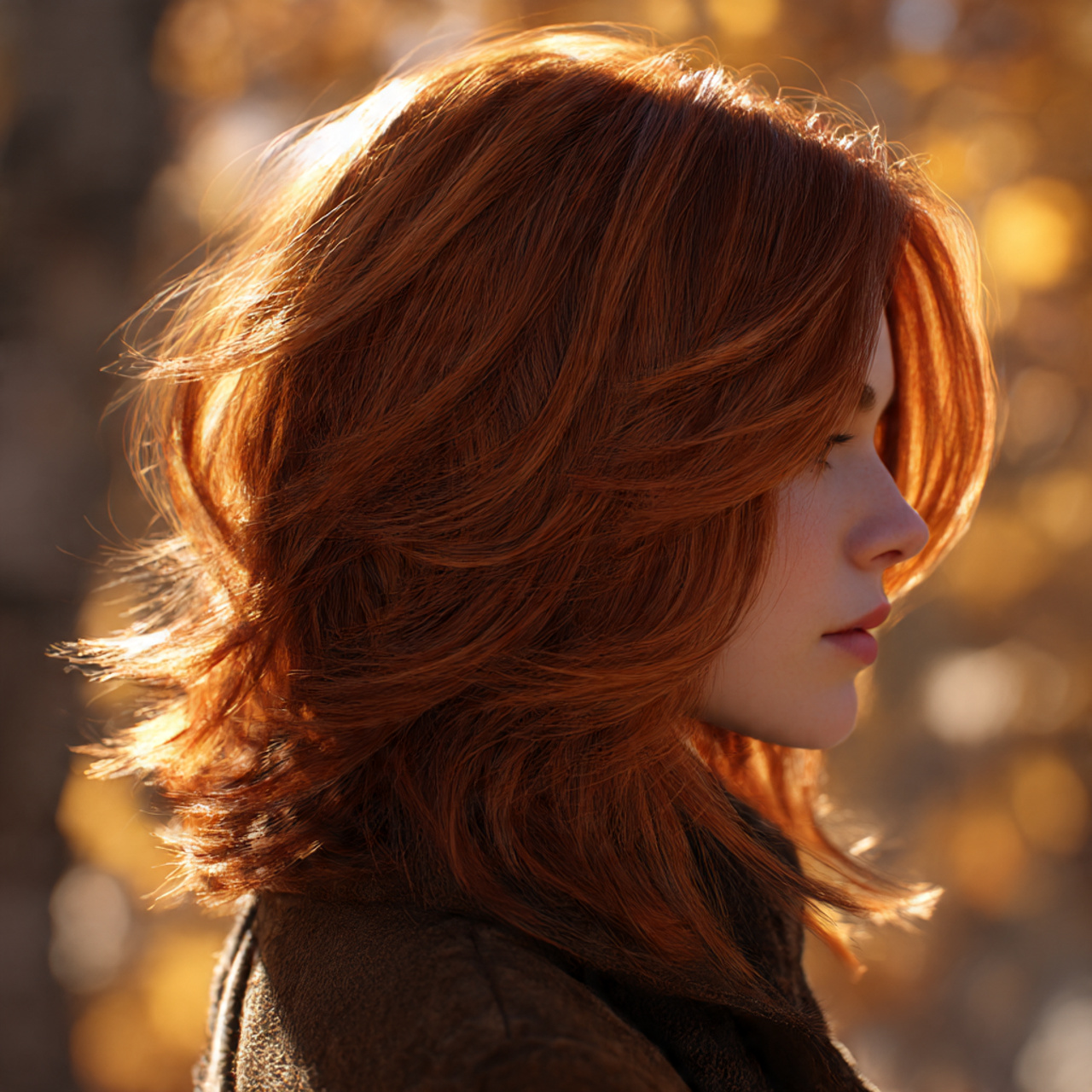 25 Stunning Red Wolf Cut for Women – Unleash Your Wild Beauty 5 Auburn Red Wolf Cut for Women