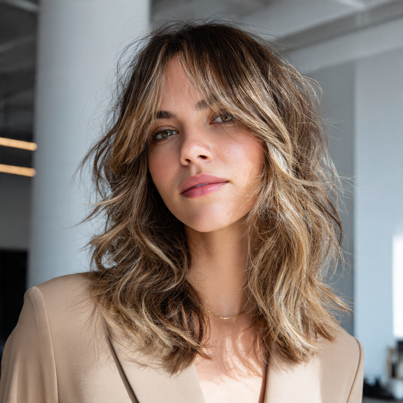 Balayage Wolf Cut