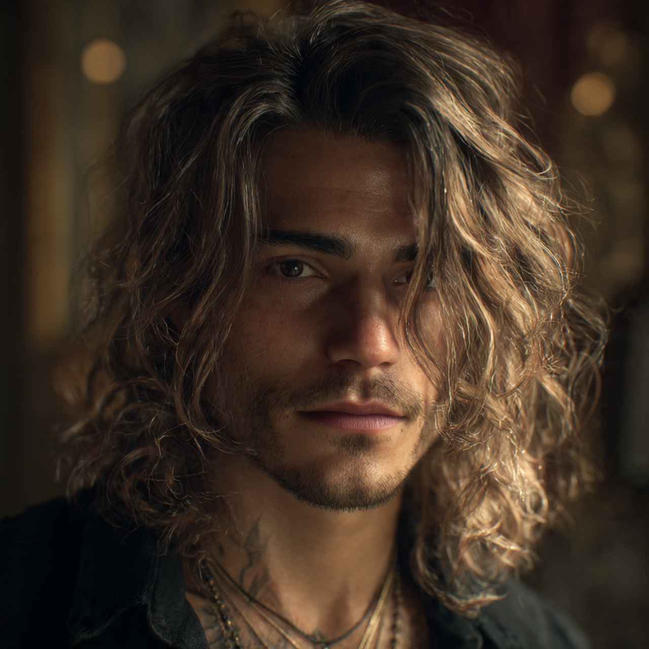 Balayage Wolf Mullet Men for Lived-In Detail