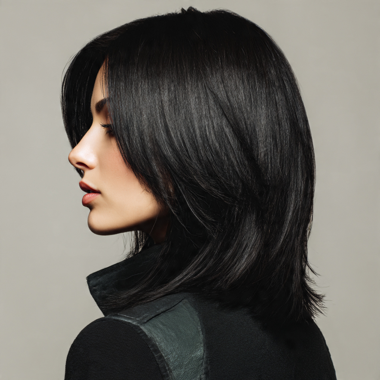 25 Black Wolf Cut Looks with Sharp Texture and Attitude 5 Black wolf cut for straight hair