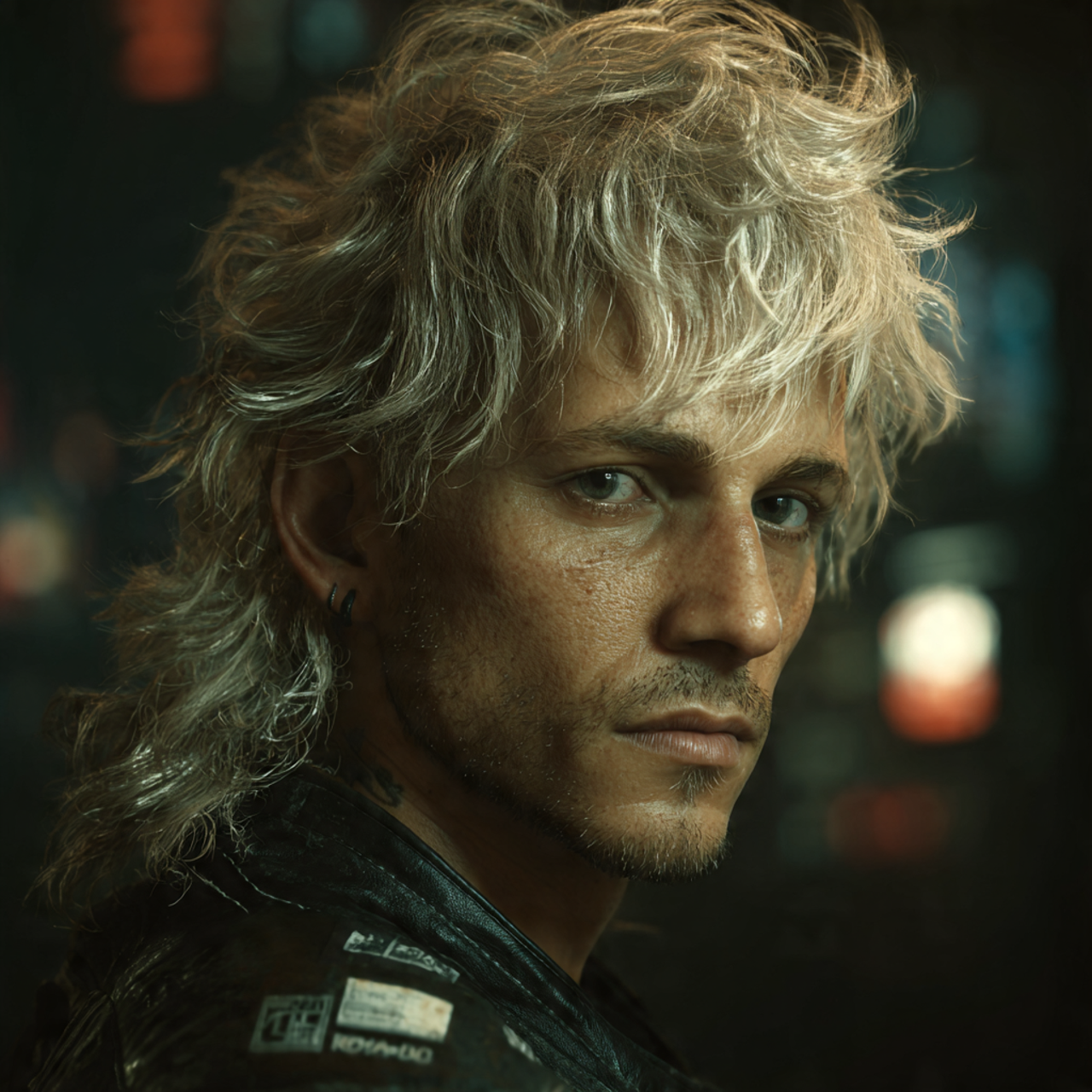 Bleached Wolf Mullet Men for Fearless Expression