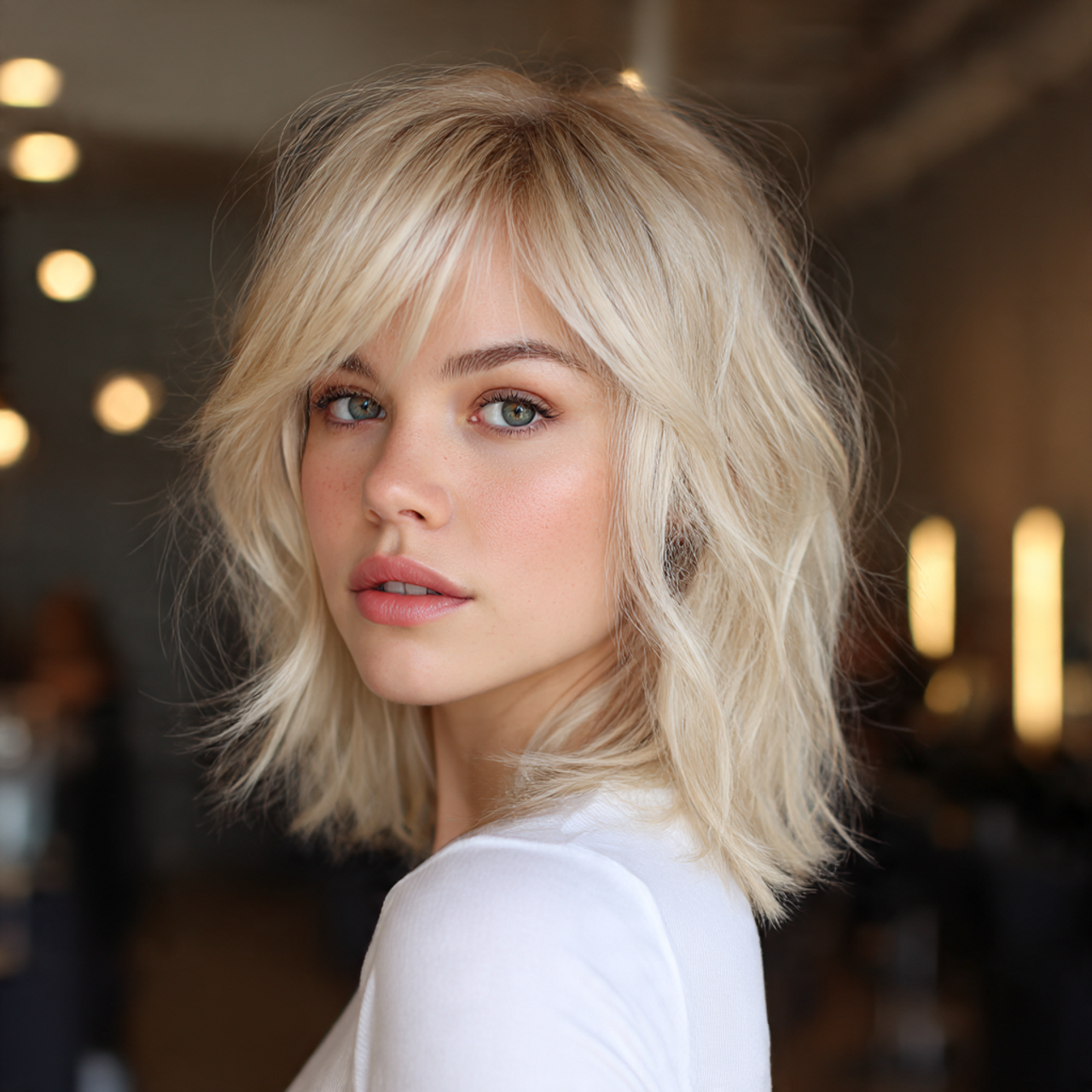 Medium Wolf Cut for Women – 25 Bold Hairstyles That Redefine Modern Edge 10 Blonde Medium Wolf Cut