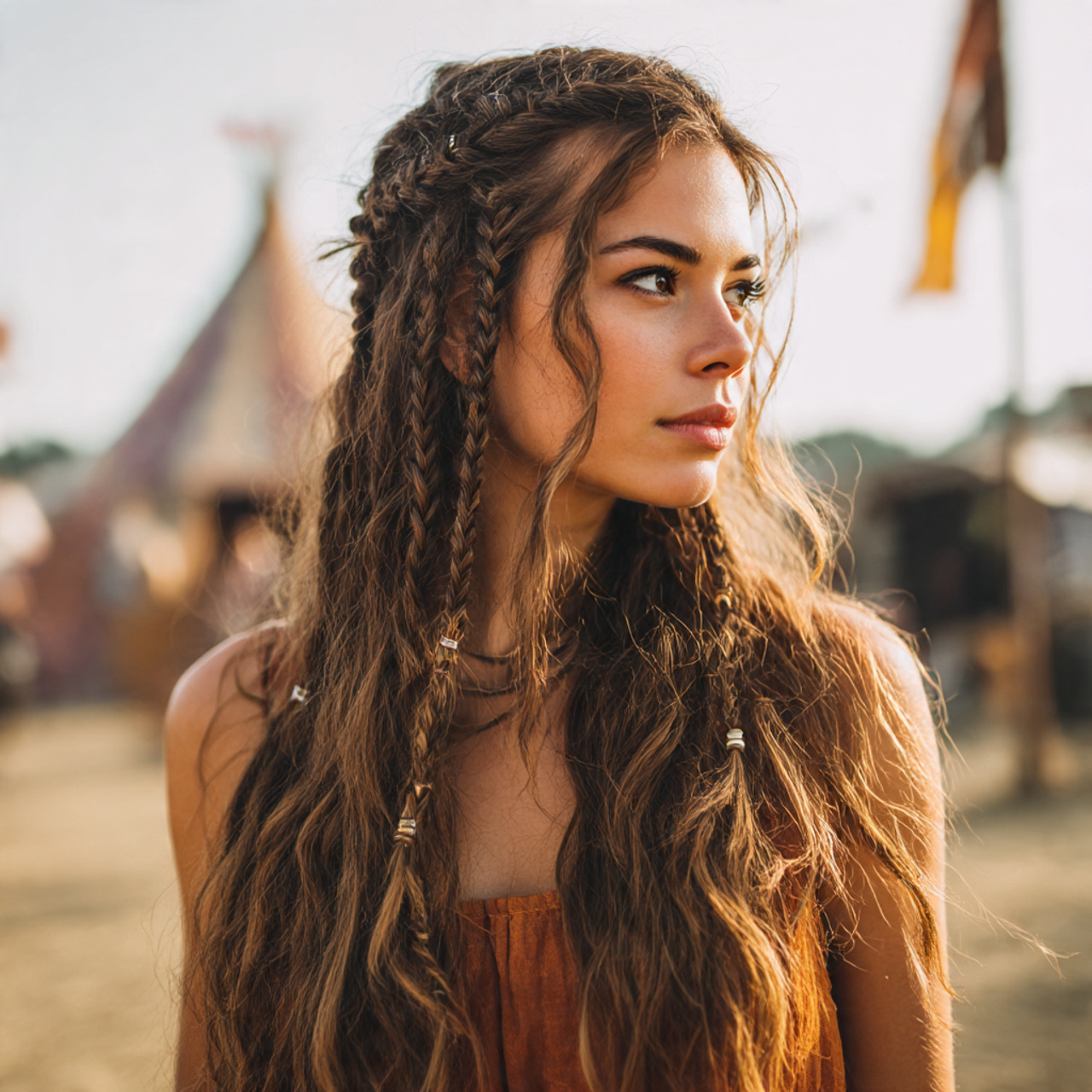 Boho Braids Hairstyles for Long Hair Women