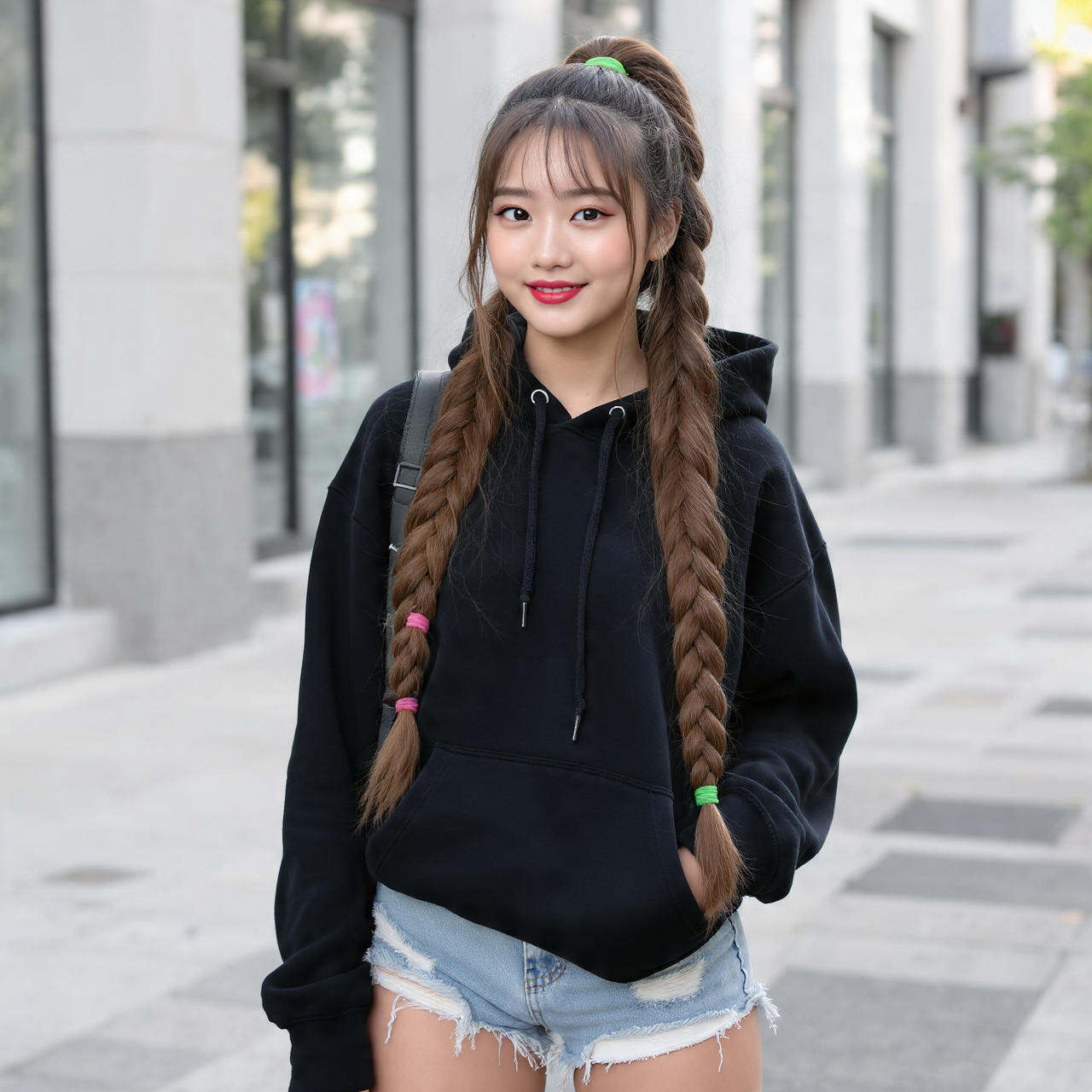 Bubble Braid Ponytail Hairstyles for Long Hair Women