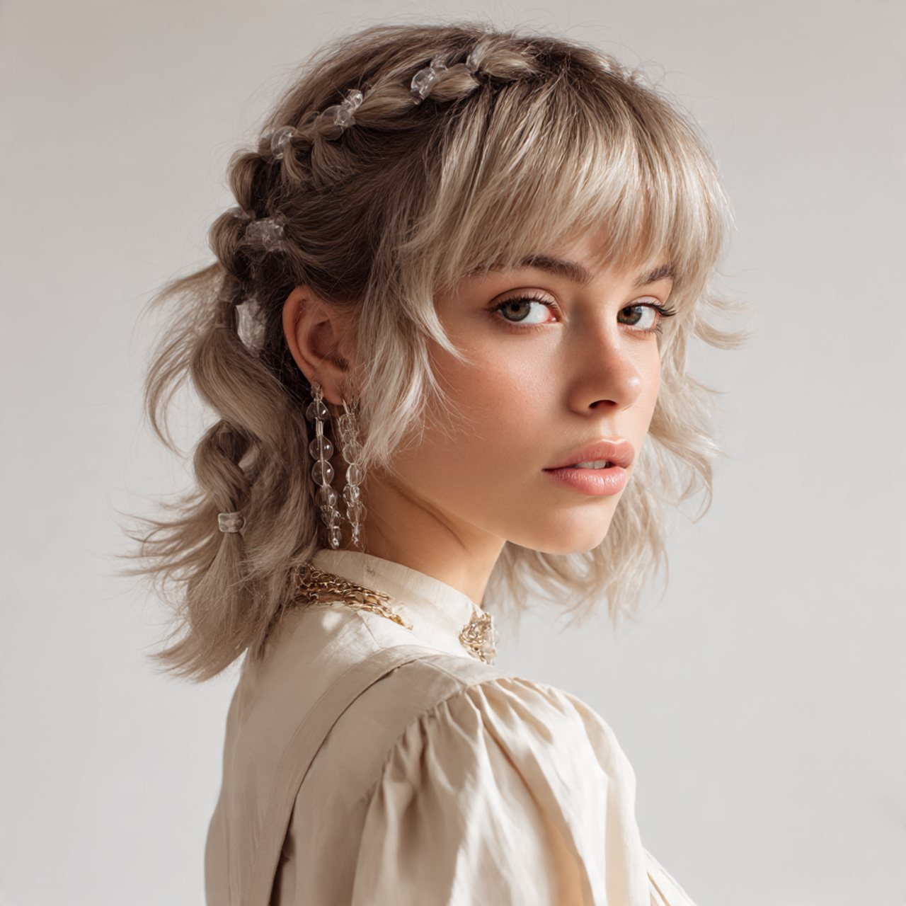 Bubble Wolf Cut Braids for Women