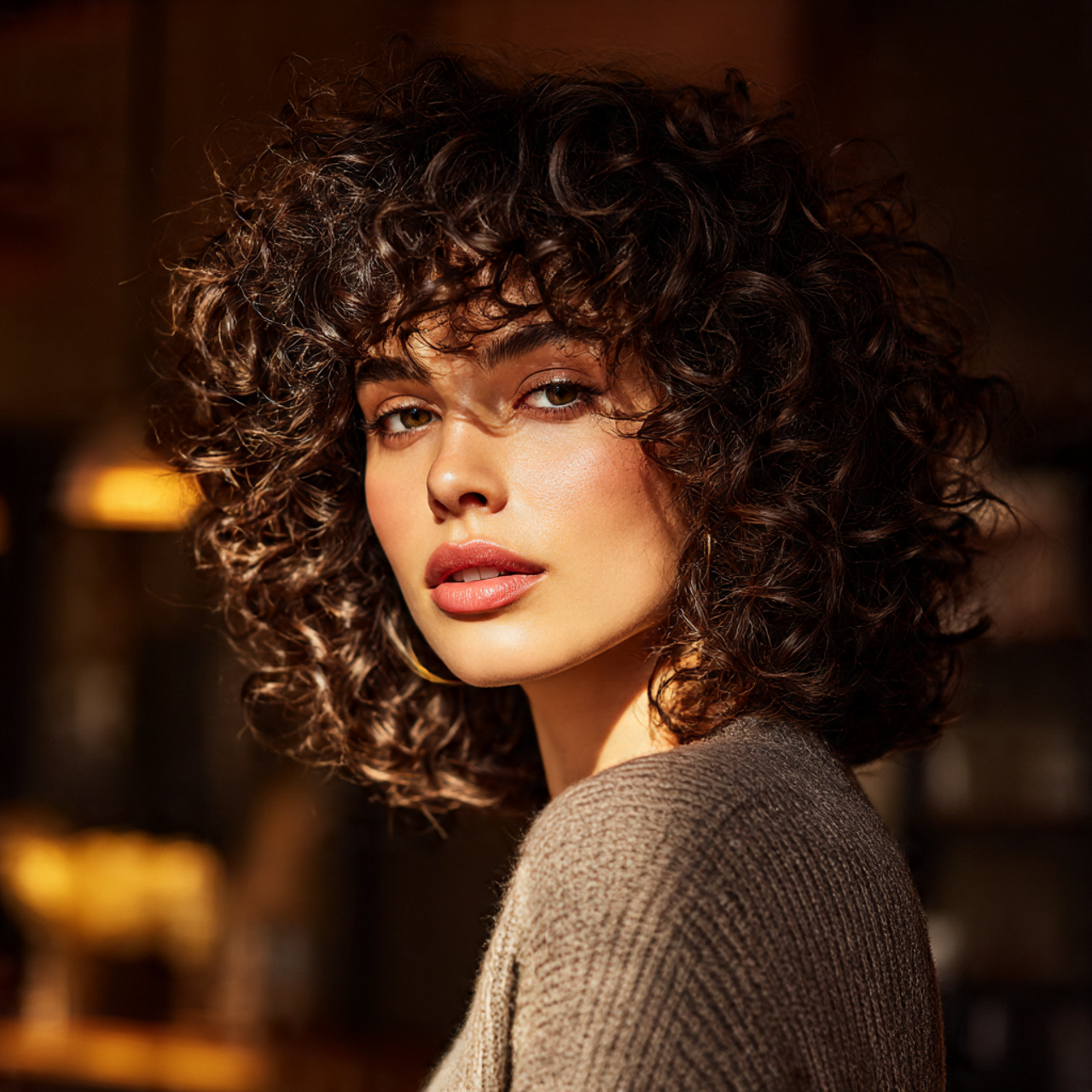 Butterfly Wolf Cut for Curly Hair