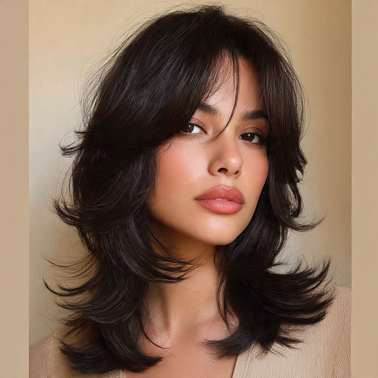 Butterfly Wolf Cut with Face-Framing Layers