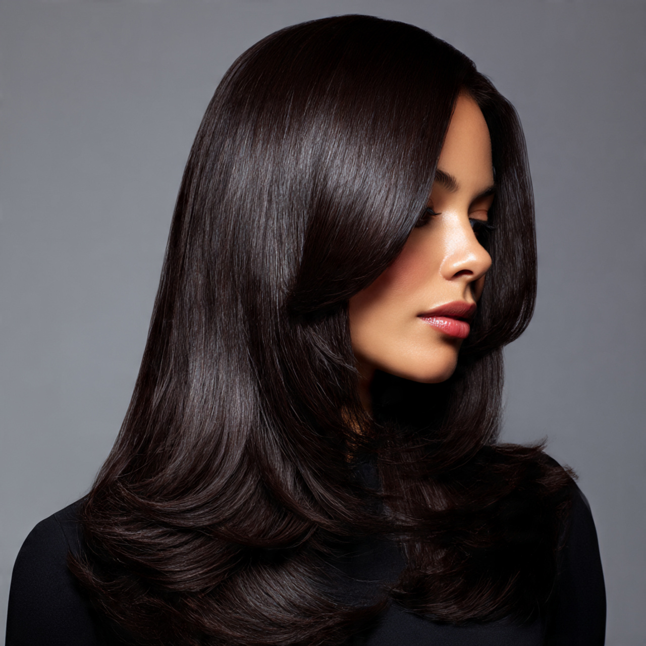 Butterfly Wolf Cut with Glossy Finish