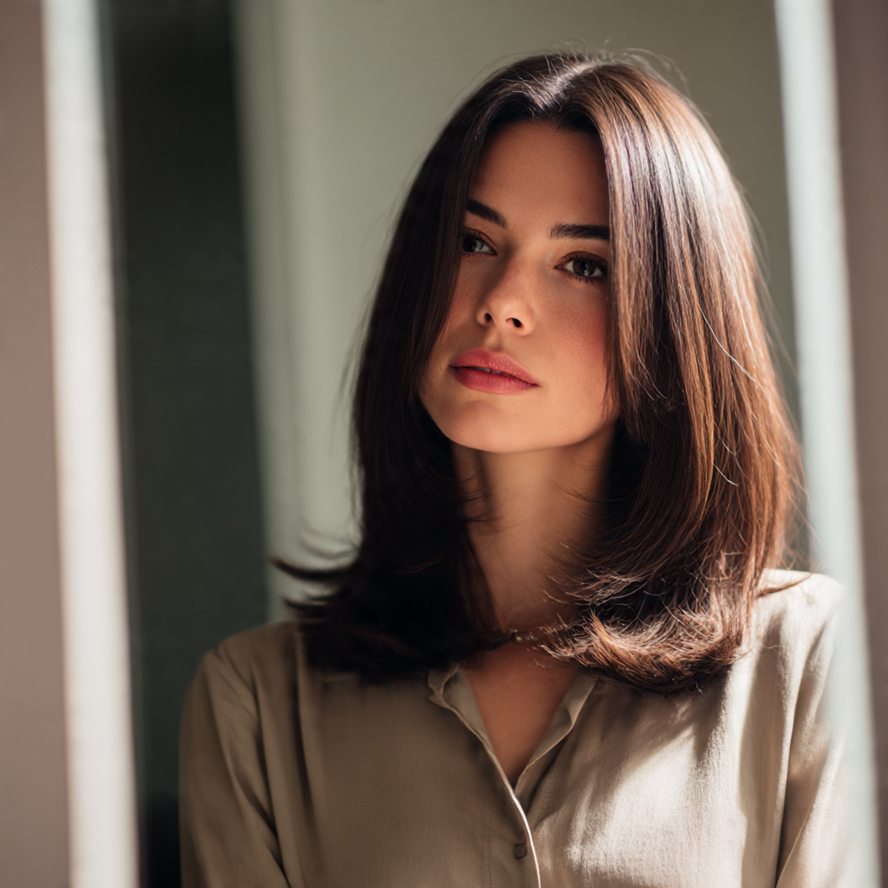 Butterfly Wolf Cut with Middle Part