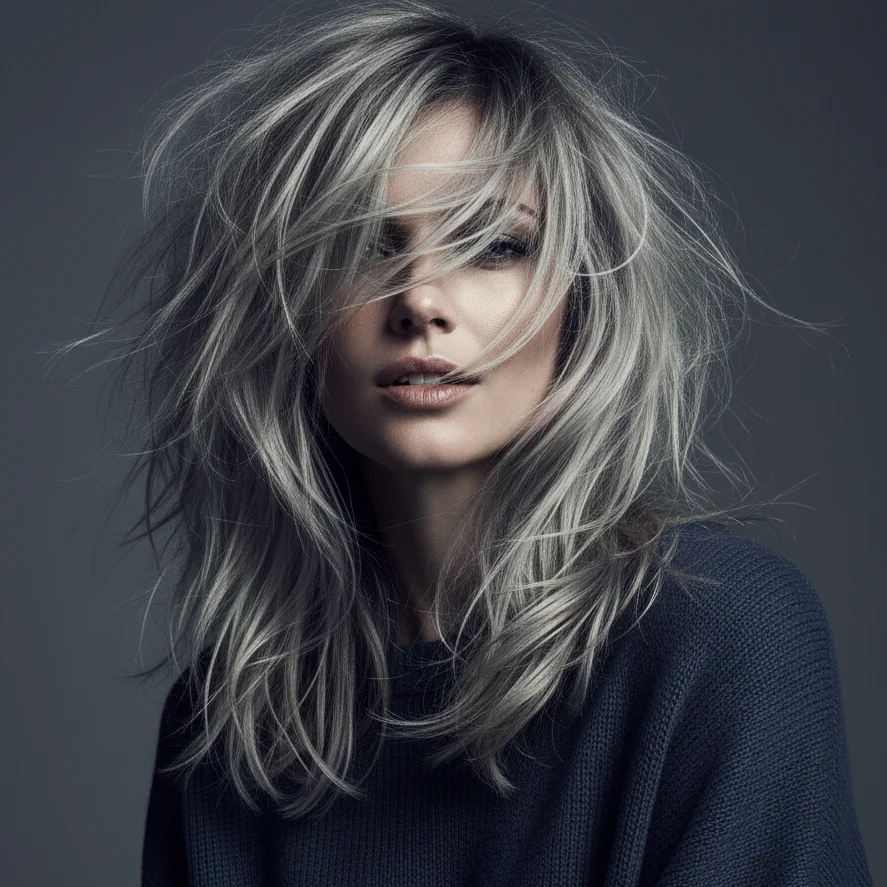 Butterfly Wolf Cut with Tousled Finish