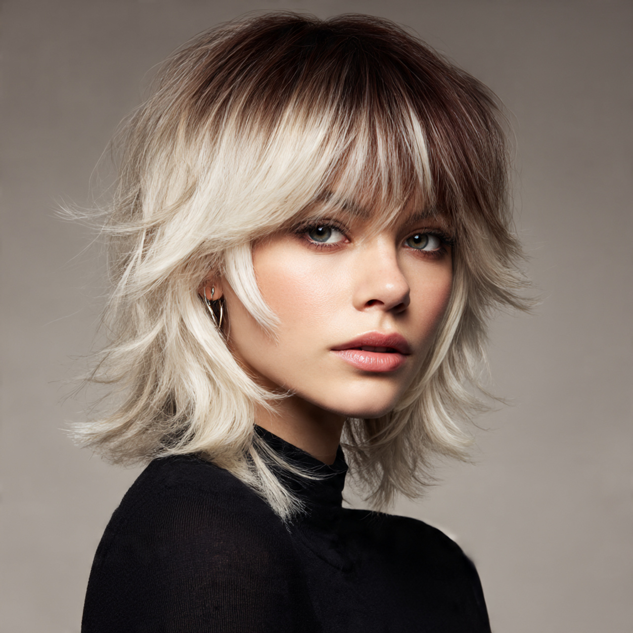 Butterfly Wolf Cut with Two-Tone Color