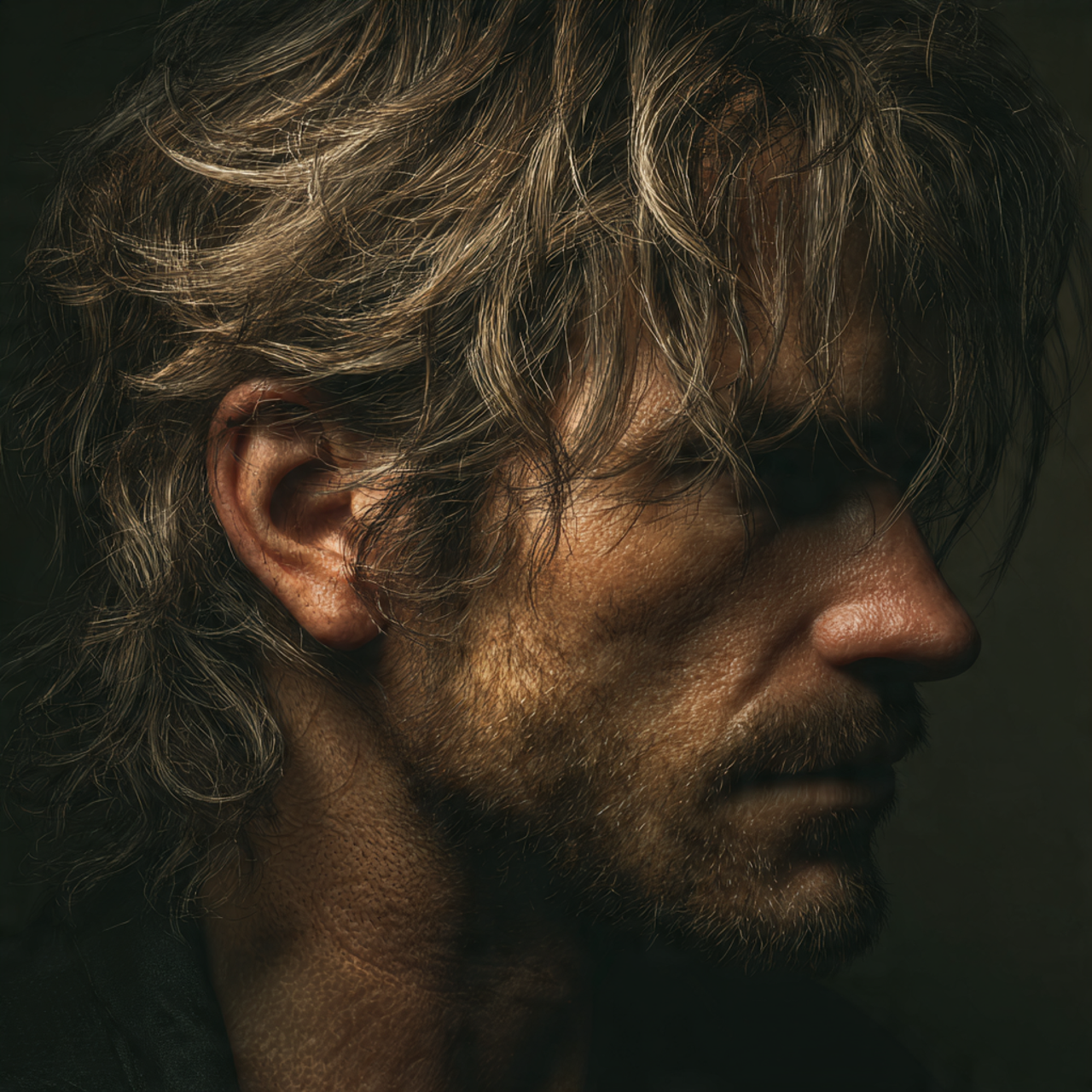 Choppy Wolf Mullet Men with Heavy Fringe