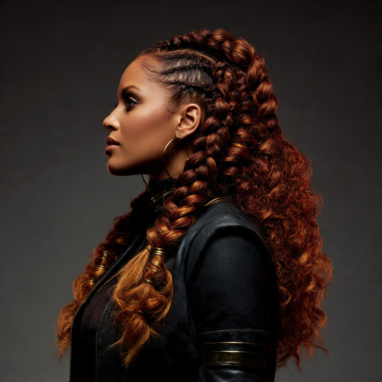 Chunky Wolf Cut Braids for Women