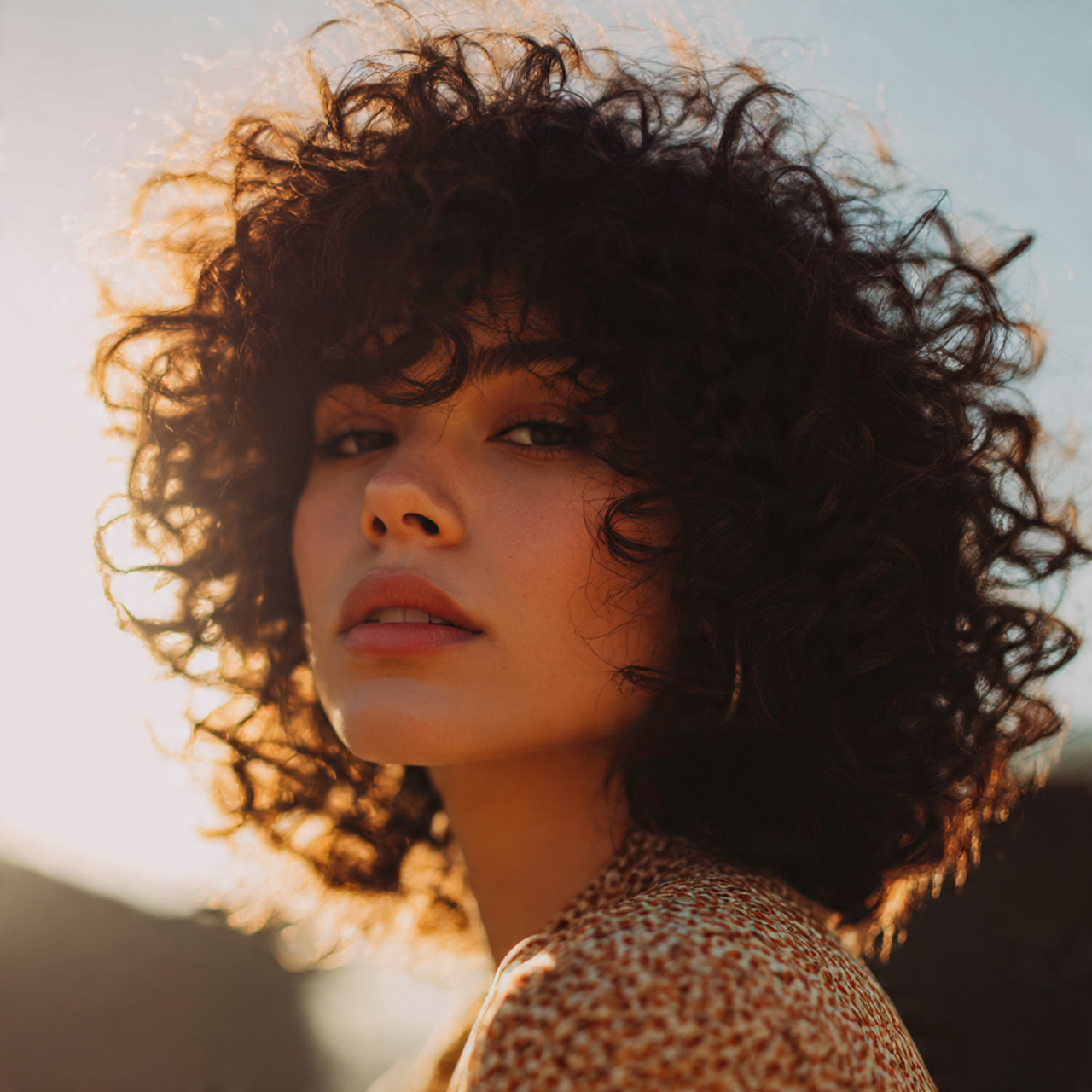 Curly Fluffy Wolf Cut for Women