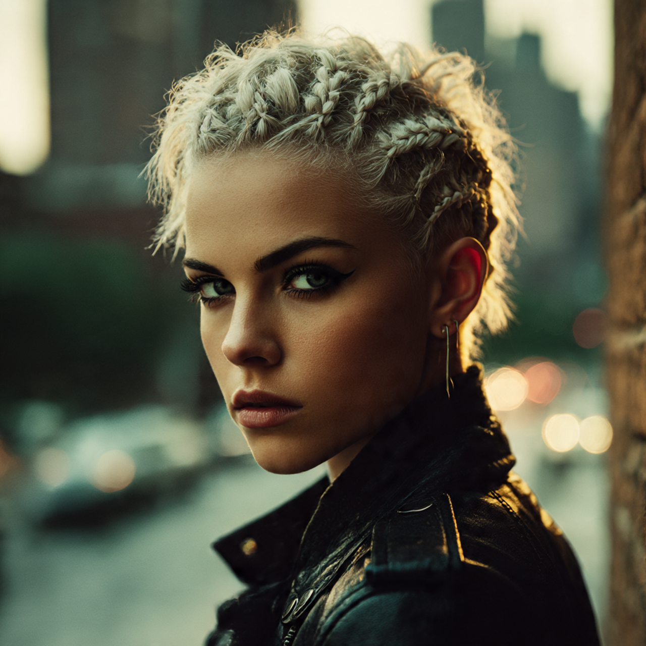 Edgy Wolf Cut Braids for Women