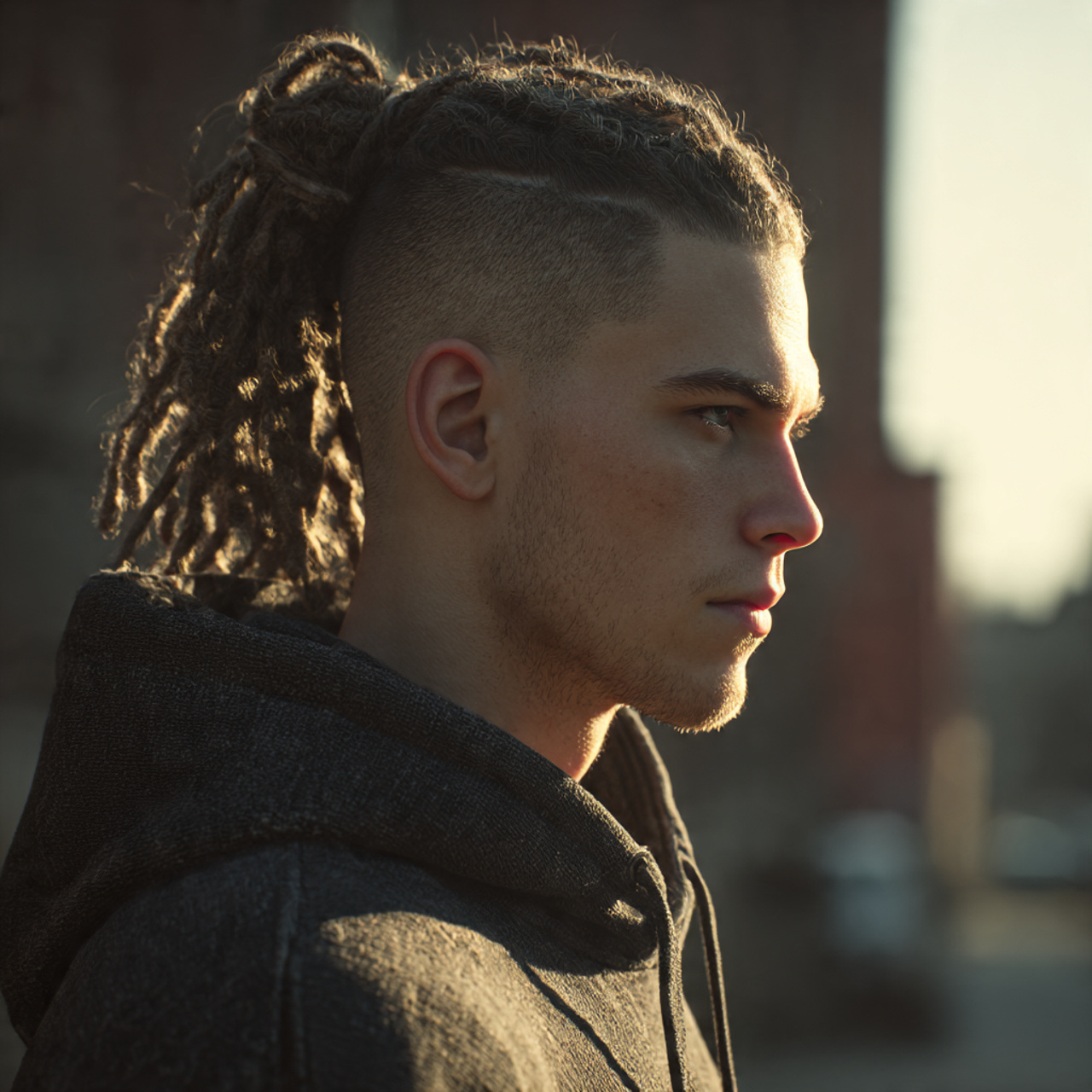 Fade haircuts for long hair men