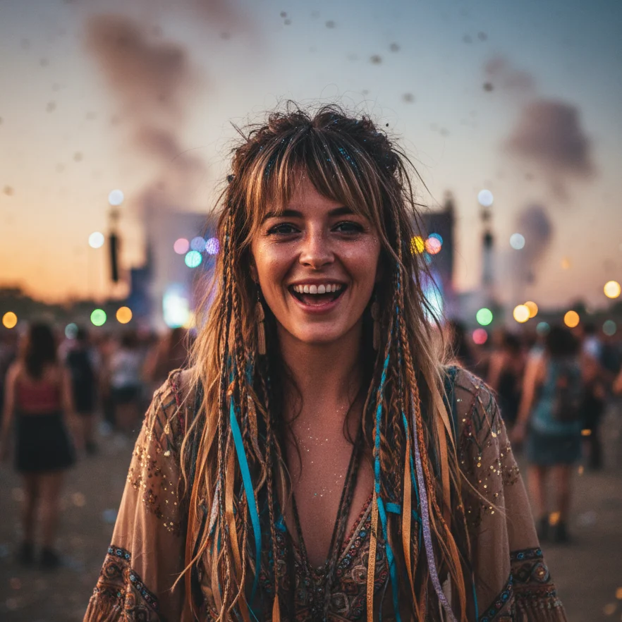 Festival Wolf Cut Braids for Women