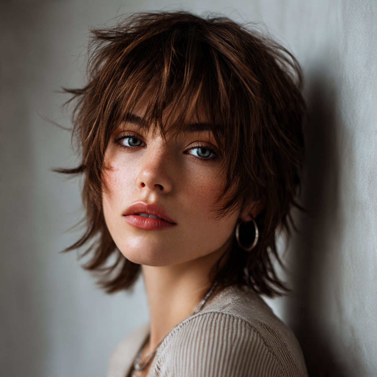 Fluffy Wolf Cut for Women with Choppy Ends