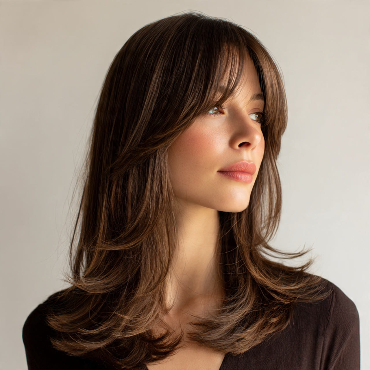 Fluffy Wolf Cut for Women with Straight Hair