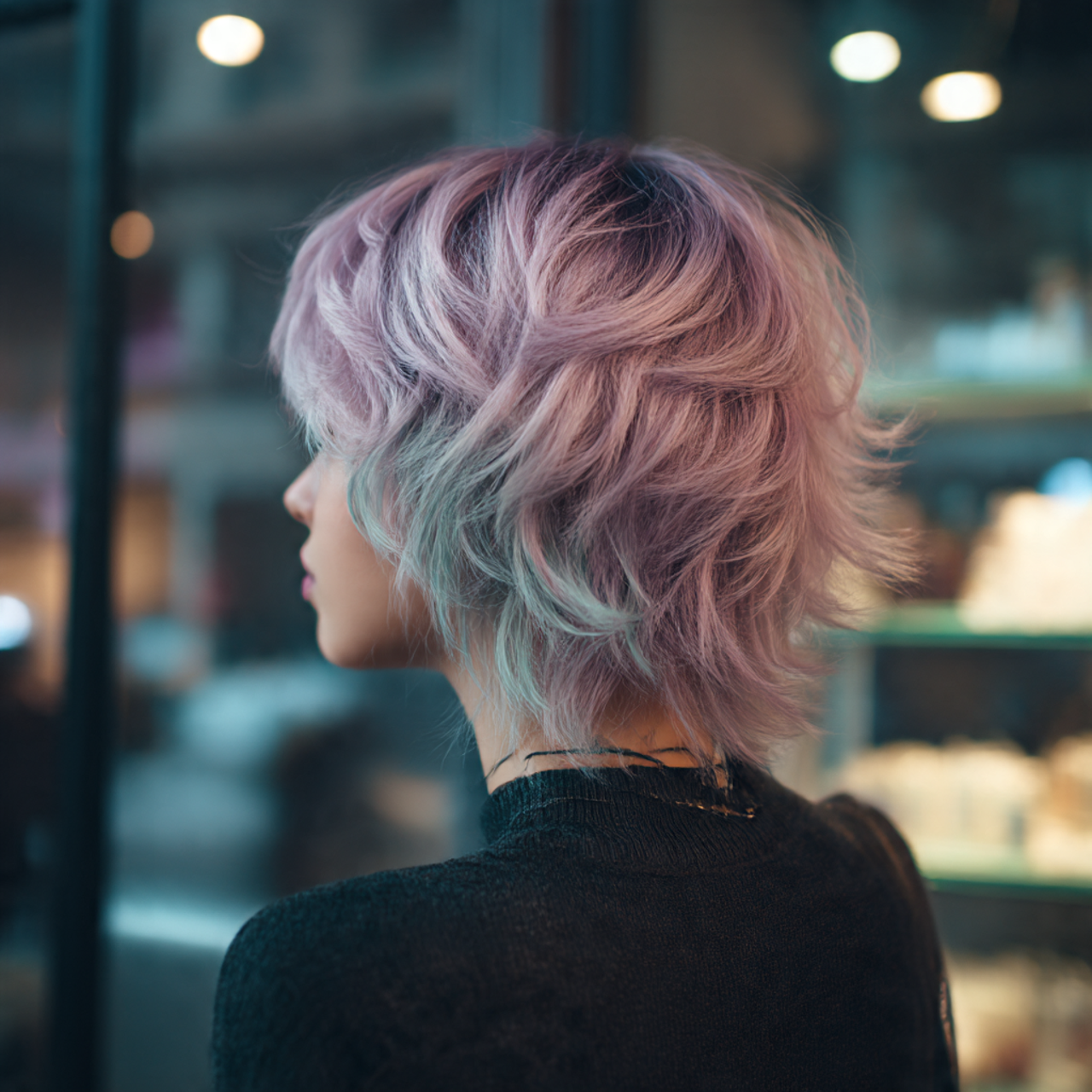 Fluffy Wolf Cut for Women with Underdye Color