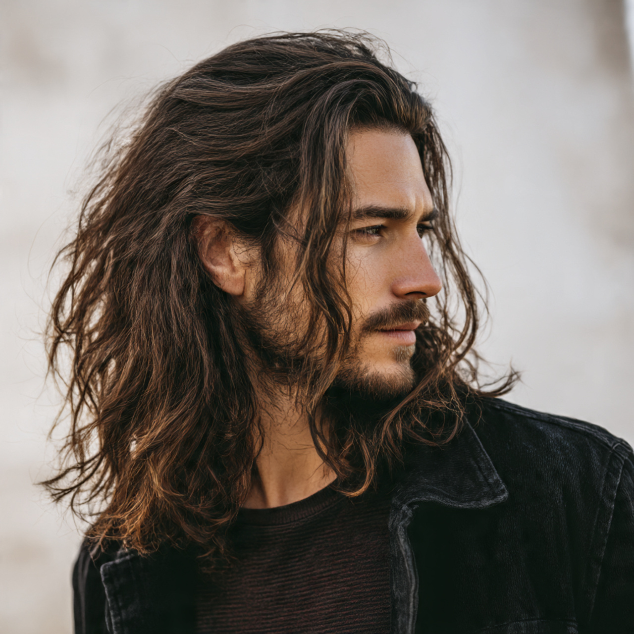 Layered Flow Hairstyles for Long Hair Men