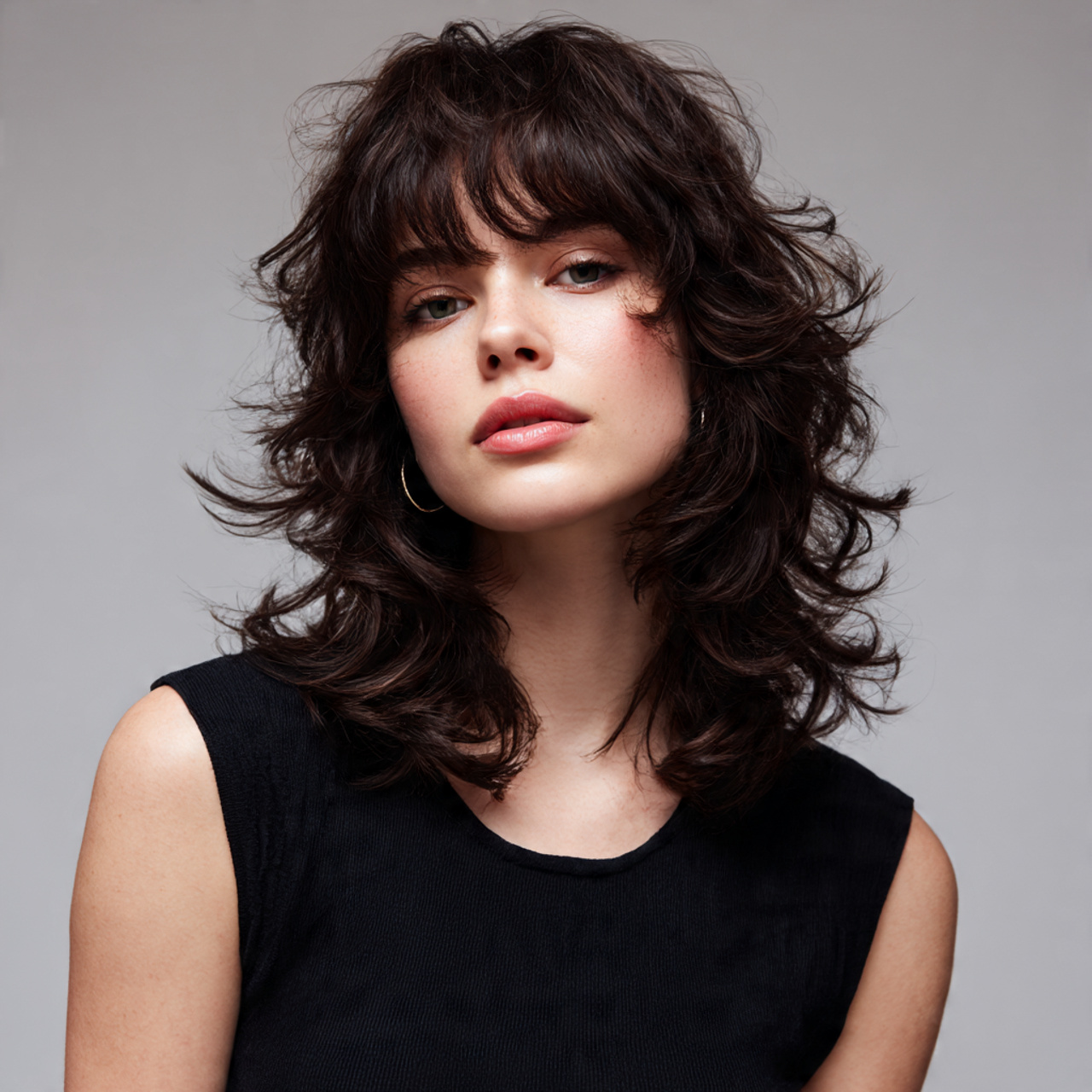 25 Stunning Wavy Wolf Cut Ideas for Women 9 Layered Wavy Wolf Cut for Women