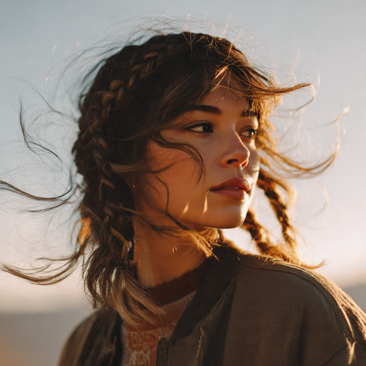 Layered Wolf Cut Braids for Women