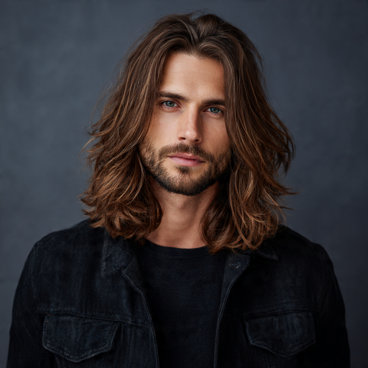 Layered haircuts for long hair men