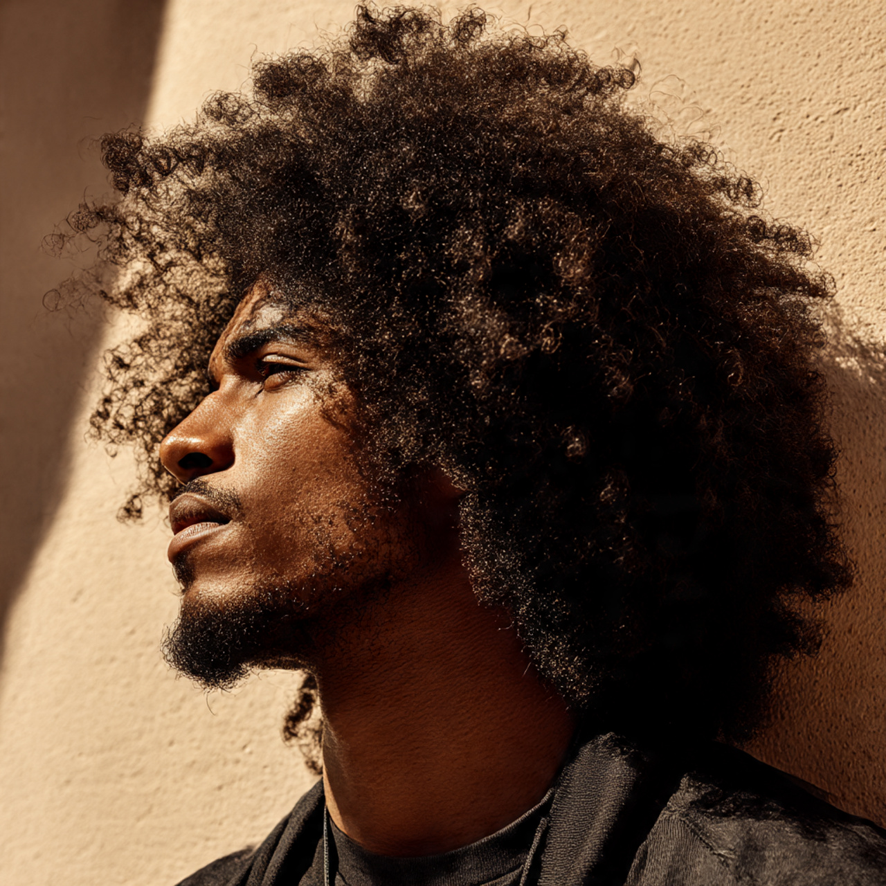 Long Afro Hairstyles for Long Hair Men