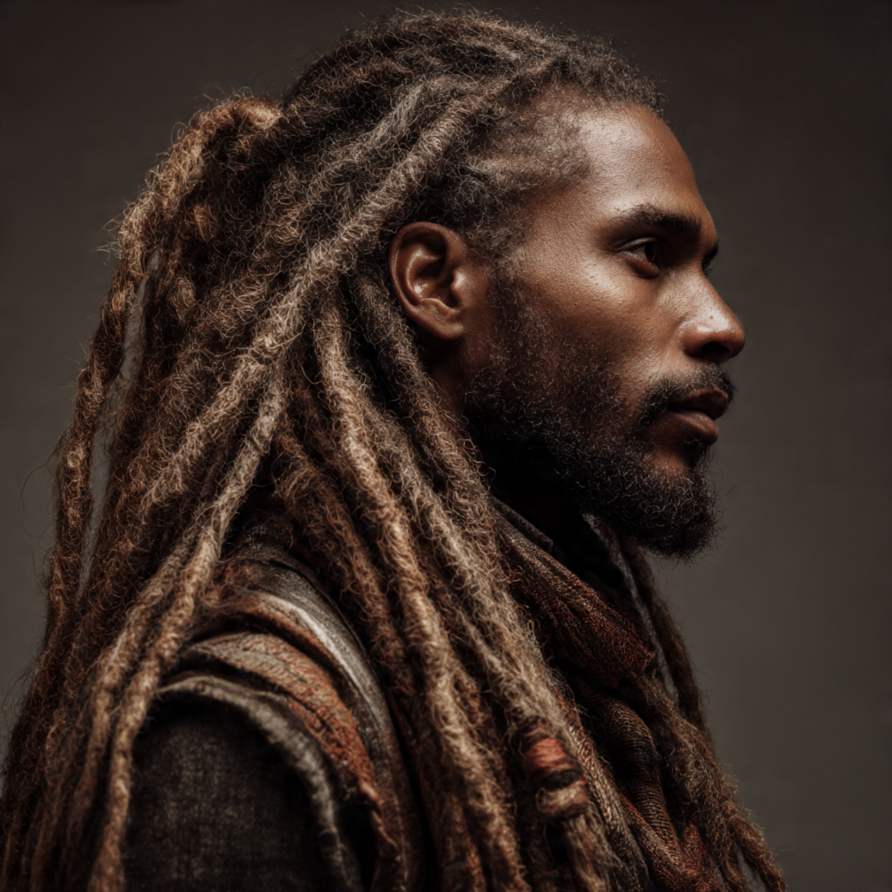 Long Dreadlock Hairstyles for Long Hair Men