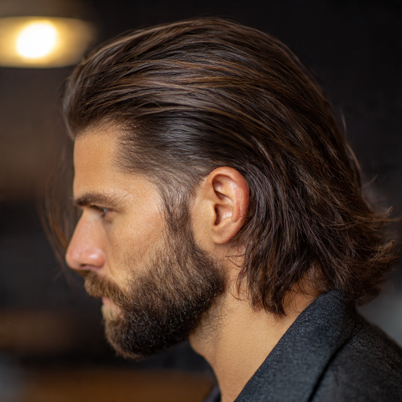 Long Fade Blend Hairstyles for Long Hair Men
