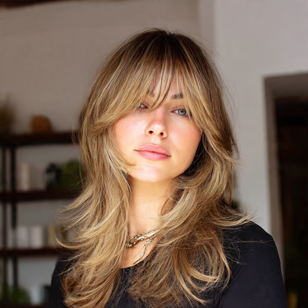 Long Wolf Cut with Face-Framing Layers