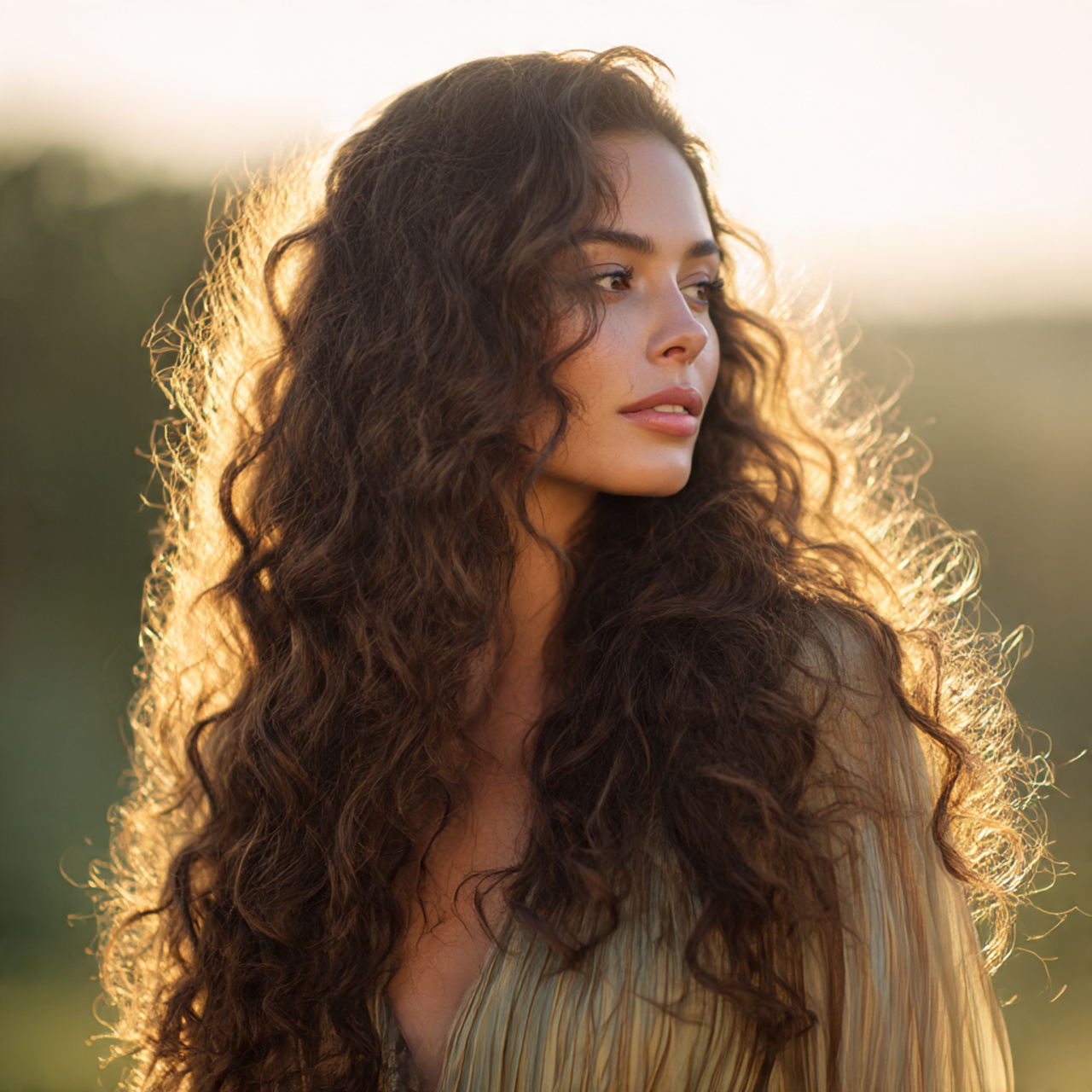 Loose Romantic Curls Hairstyles for Long Hair Women