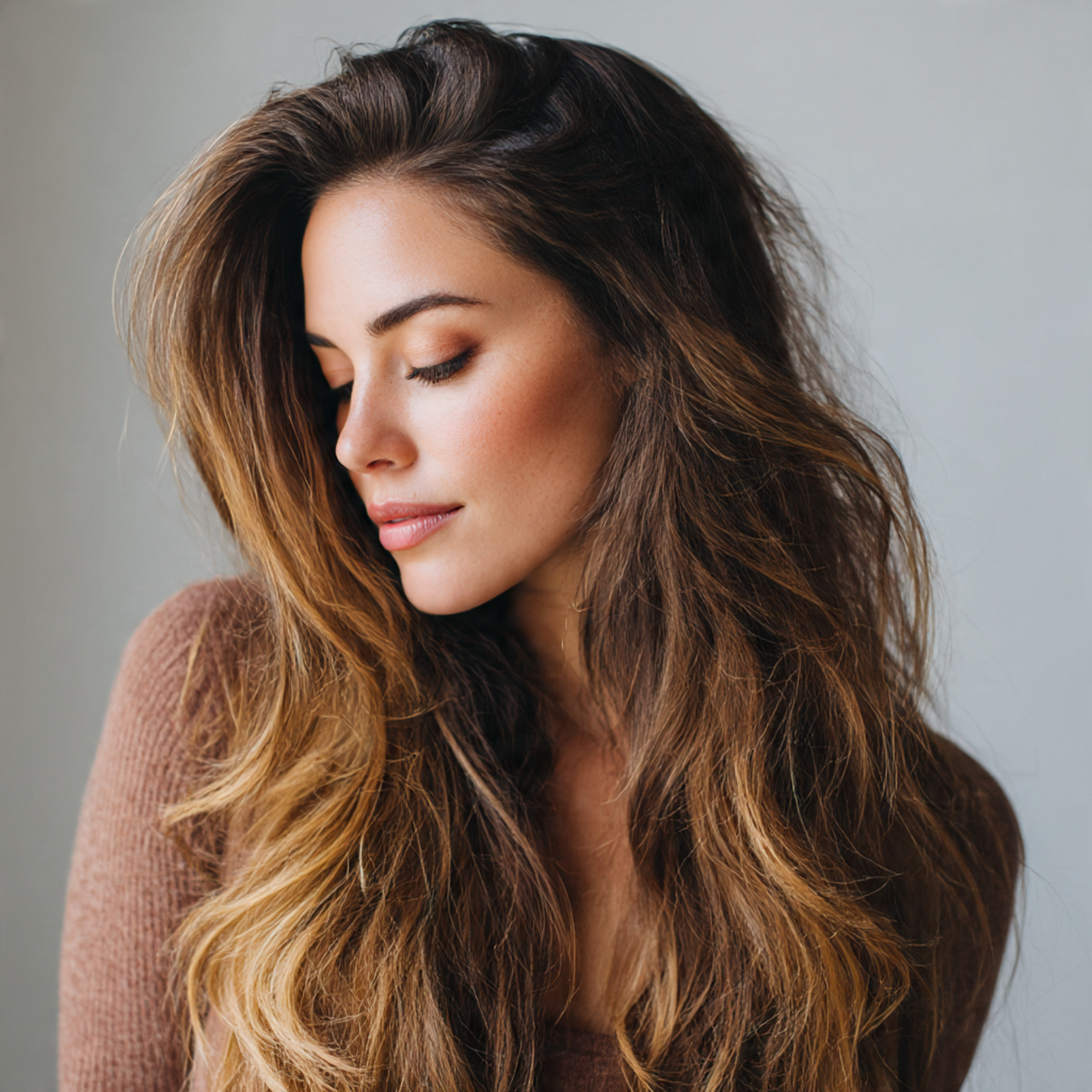 Loose Side Waves Hairstyles for Long Hair Women