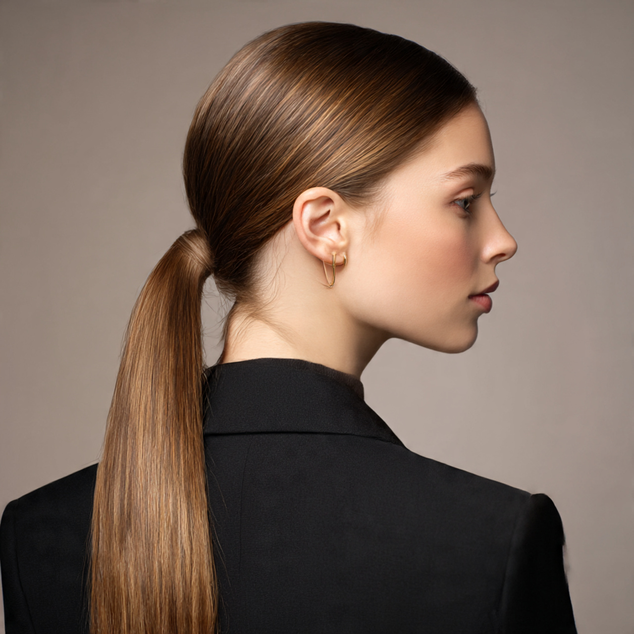Low Pony Hairstyles for Long Hair Women