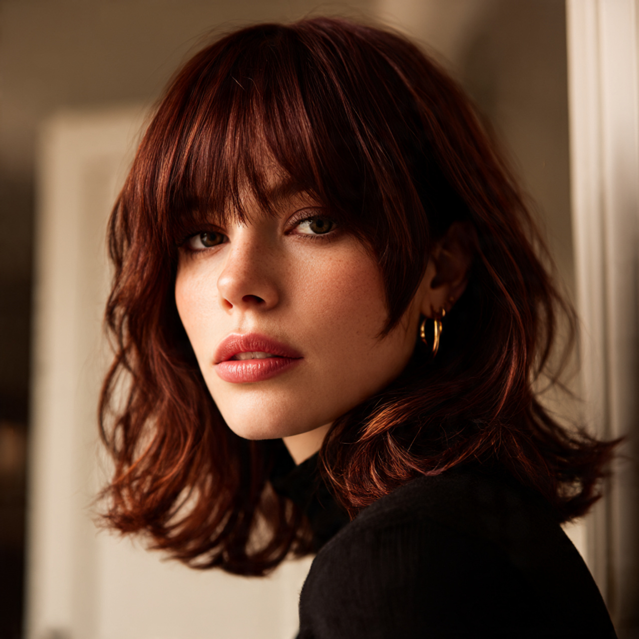 25 Stunning Red Wolf Cut for Women – Unleash Your Wild Beauty 12 Mahogany Red Wolf Cut for Women