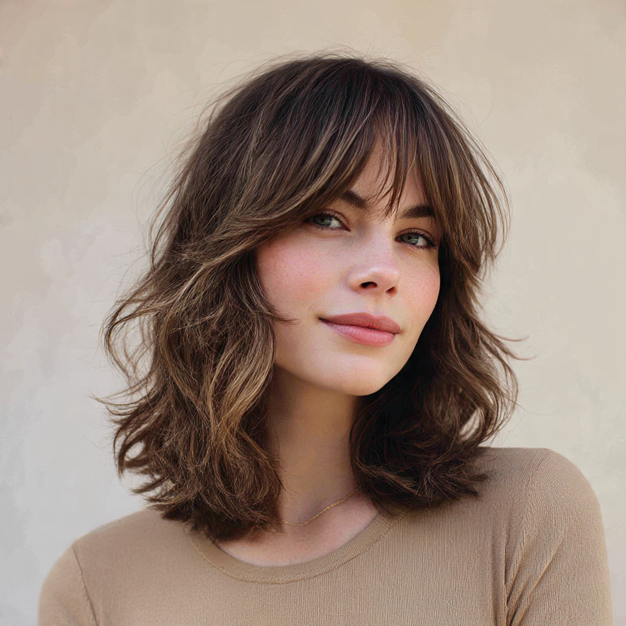 25 Stunning Wavy Wolf Cut Ideas for Women 12 Medium-Length Wavy Wolf Cut for Women