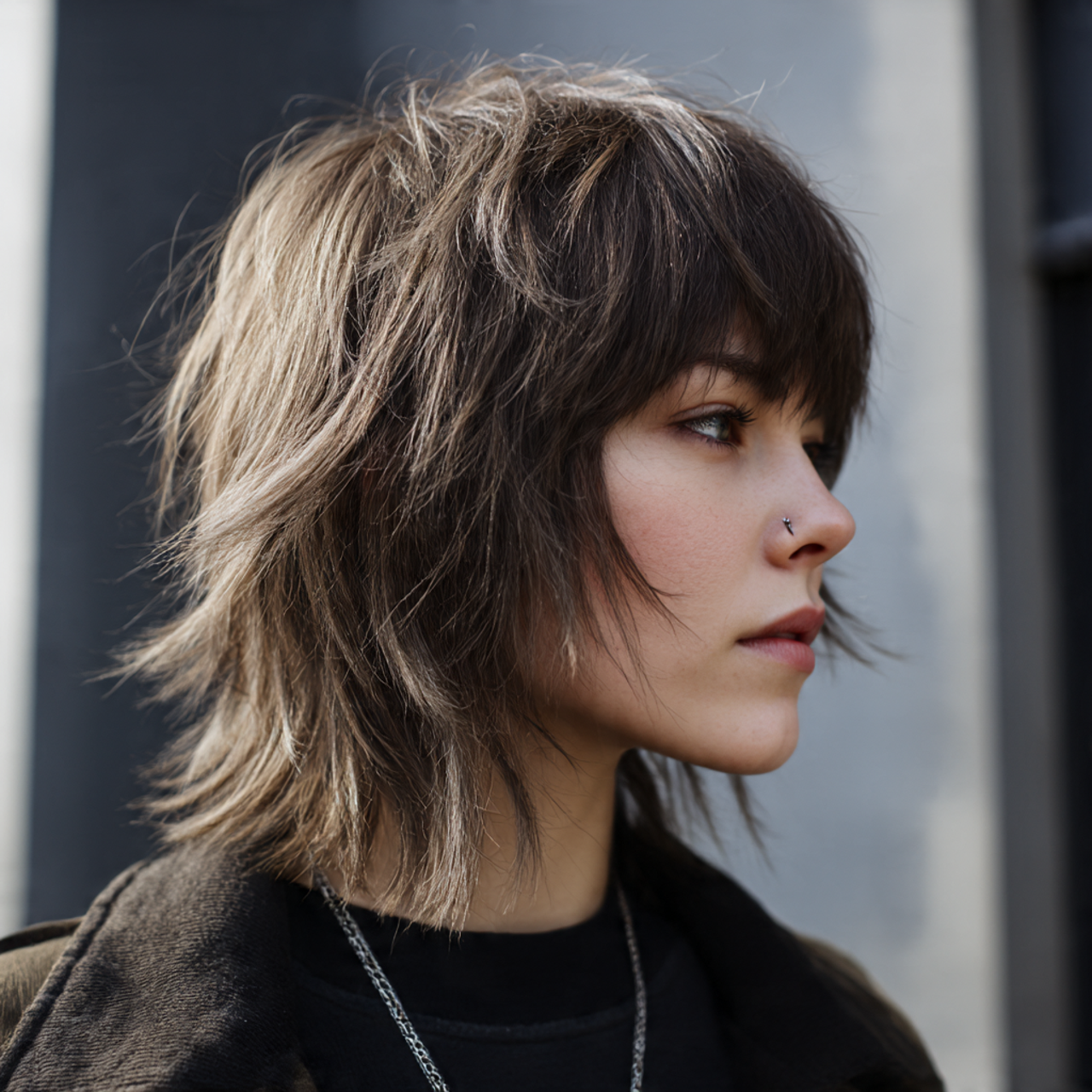Medium Wolf Cut for Women – 25 Bold Hairstyles That Redefine Modern Edge 9 Medium Wolf Cut with Choppy Ends