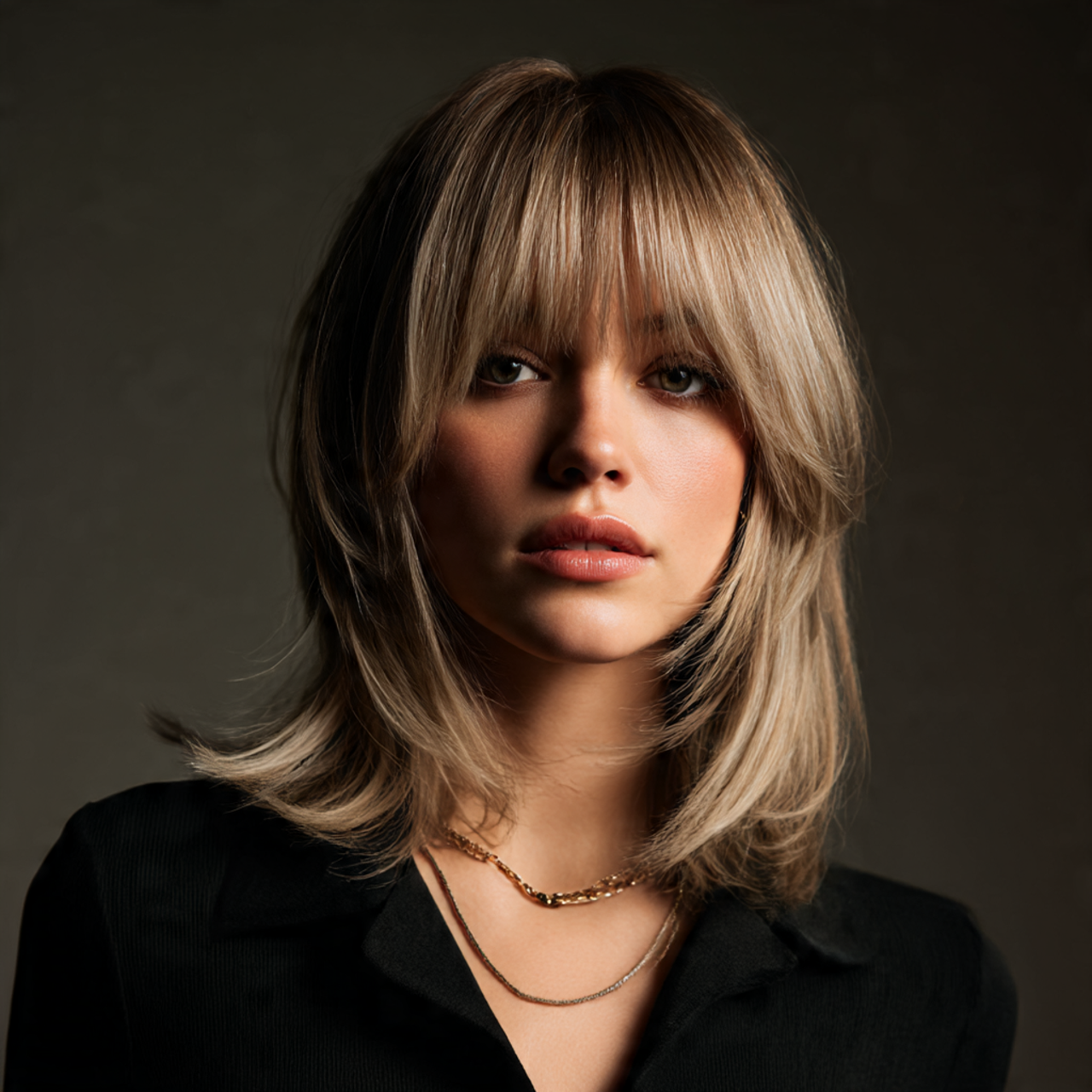 Medium Wolf Cut for Women – 25 Bold Hairstyles That Redefine Modern Edge 3 Medium Wolf Cut with Curtain Bangs