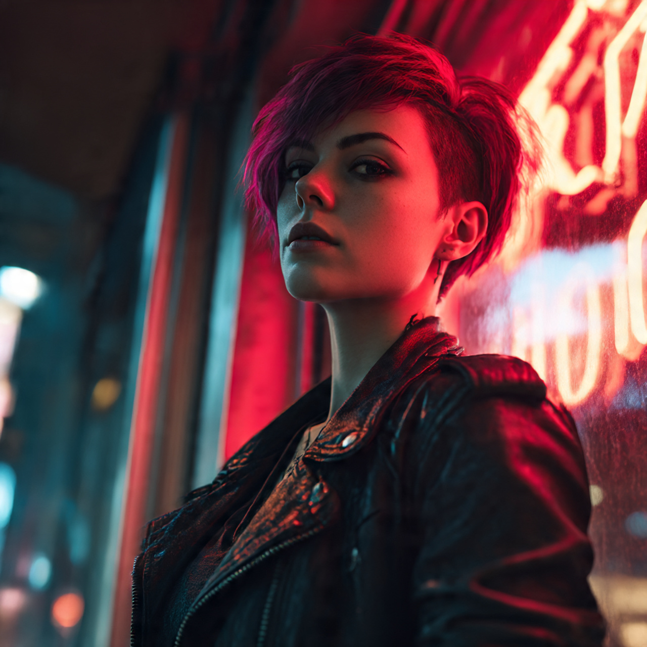 25 Stunning Red Wolf Cut for Women – Unleash Your Wild Beauty 7 Neon Red Wolf Cut for Women