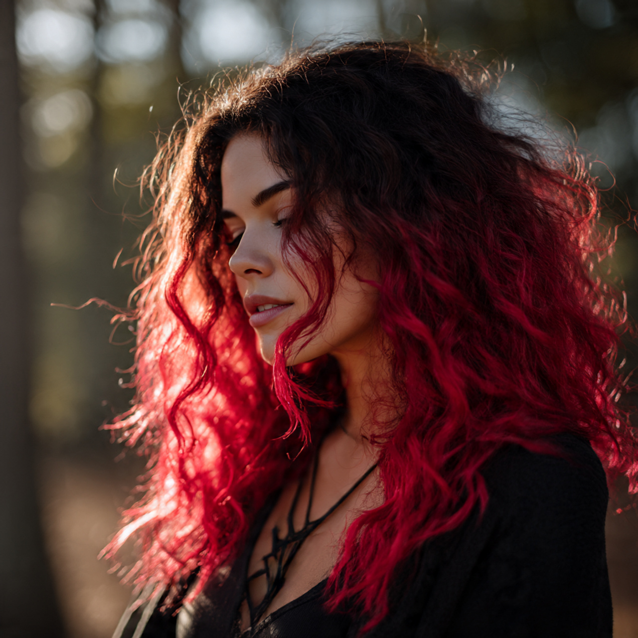 25 Stunning Red Wolf Cut for Women – Unleash Your Wild Beauty 9 Red Ombre Wolf Cut for Women